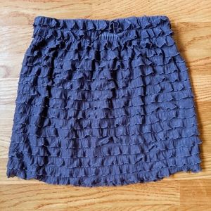 Ruffled Lavender Mini Skirt